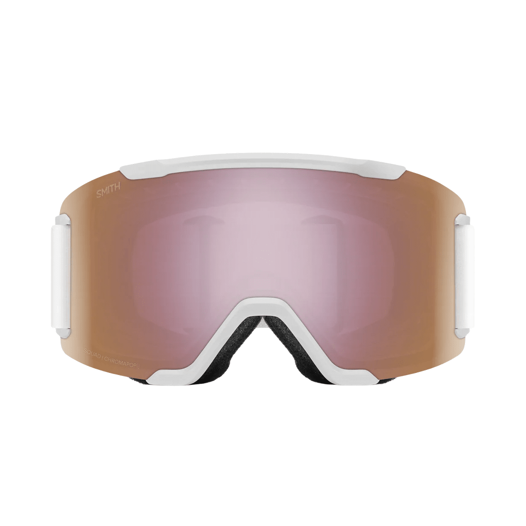 Goggles Smith Squad White Vapor - ChromaPop Everyday Rose Gold Mirror - Genetik Sport