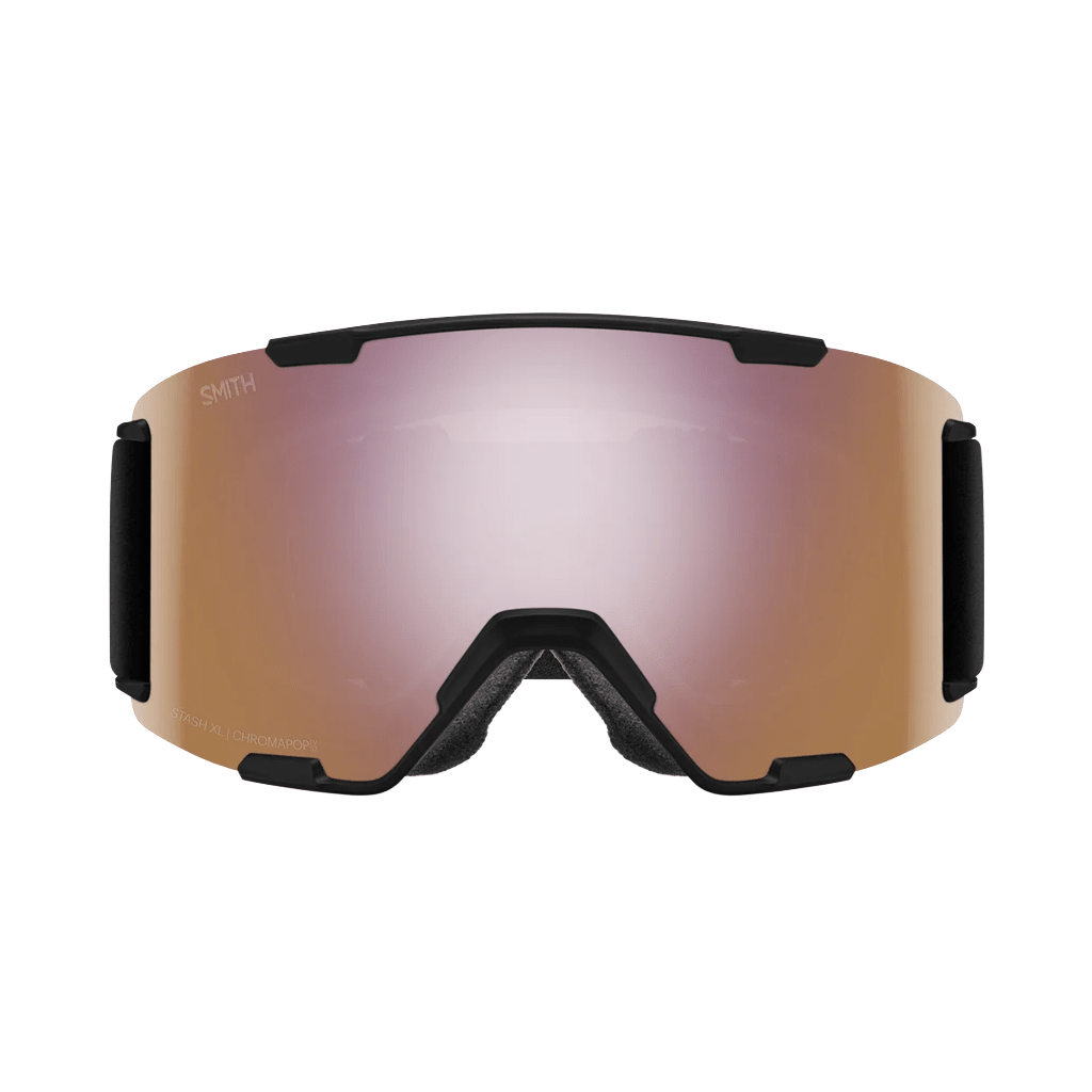 Goggles Smith Stash XL Black - ChromaPop Everyday Rose Gold Mirror - Genetik Sport