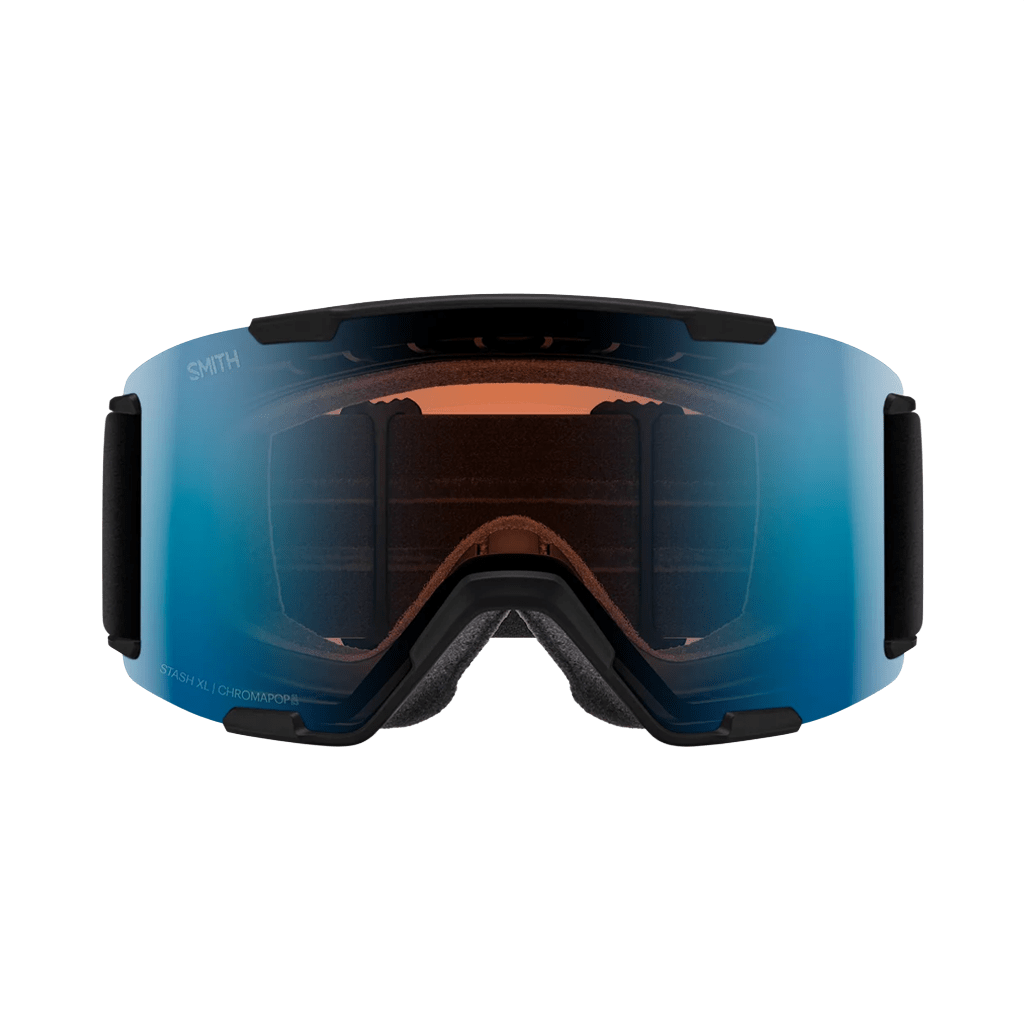 Goggles Smith Stash XL Black - ChromaPop Pro Photochromic Blue Mirror - Genetik Sport