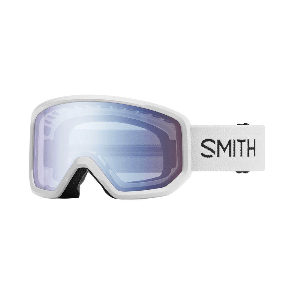 Goggles Smith Transfer White - Blue Sensor Mirror - Genetik Sport