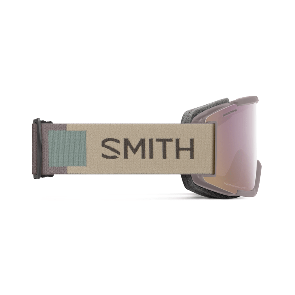 MTB Goggles Smith Squad Rosewood Juniper - ChromaPop Everyday Rose Gold Mirror & Clear - Genetik Sport