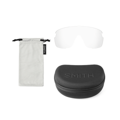 Sunglasses Smith Bobcat Matte Black - ChromaPop Low Light Rose Blue Mirror / Clear - Genetik Sport