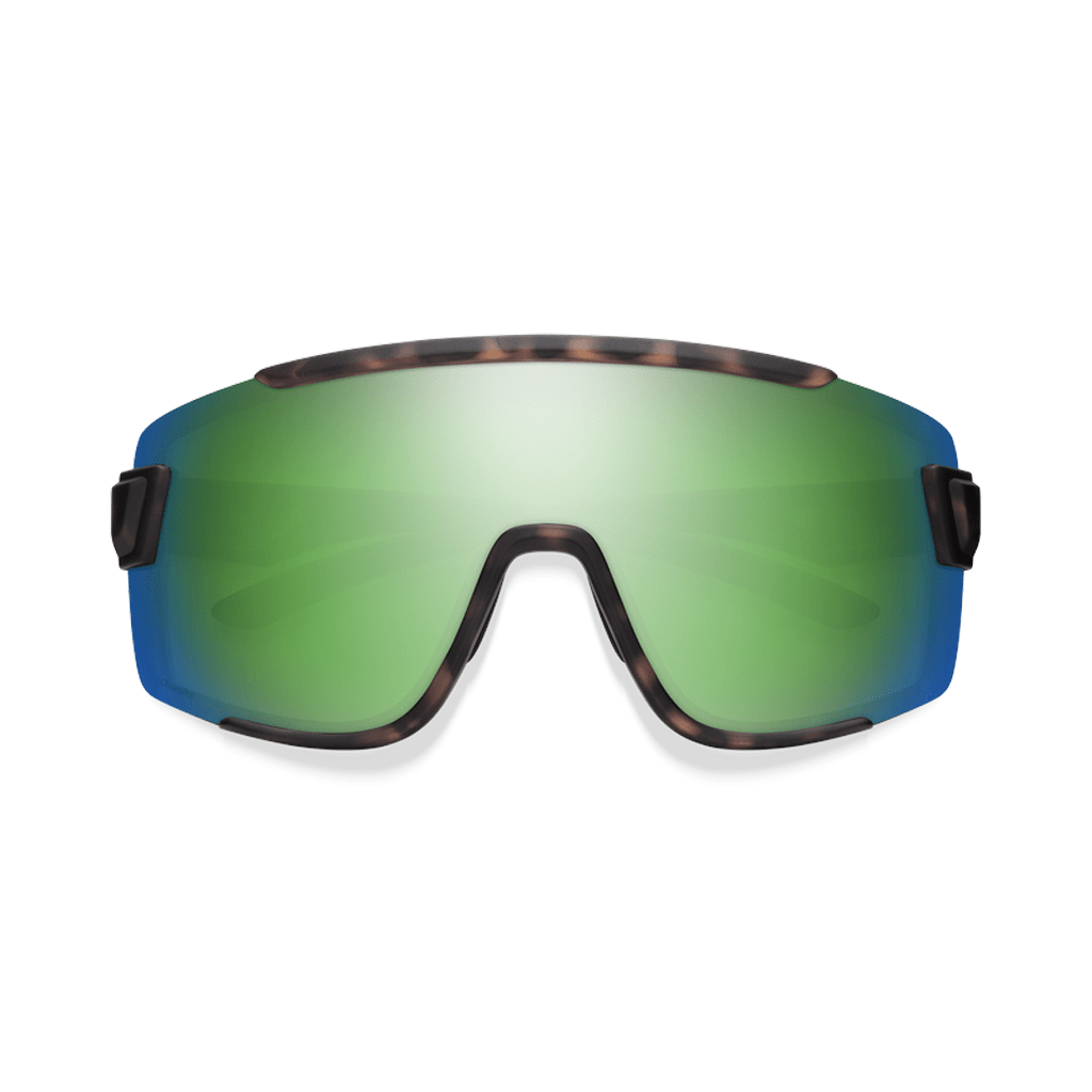 Sunglasses Smith Wildcat Matte Tortoise - ChromaPop Polarized Green Mirror / Clear - Genetik Sport