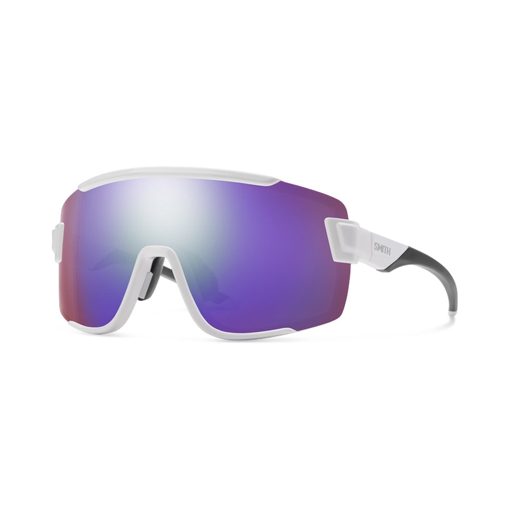 Sunglasses Smith Wildcat White - ChromaPop Violet Mirror / Clear - Genetik Sport