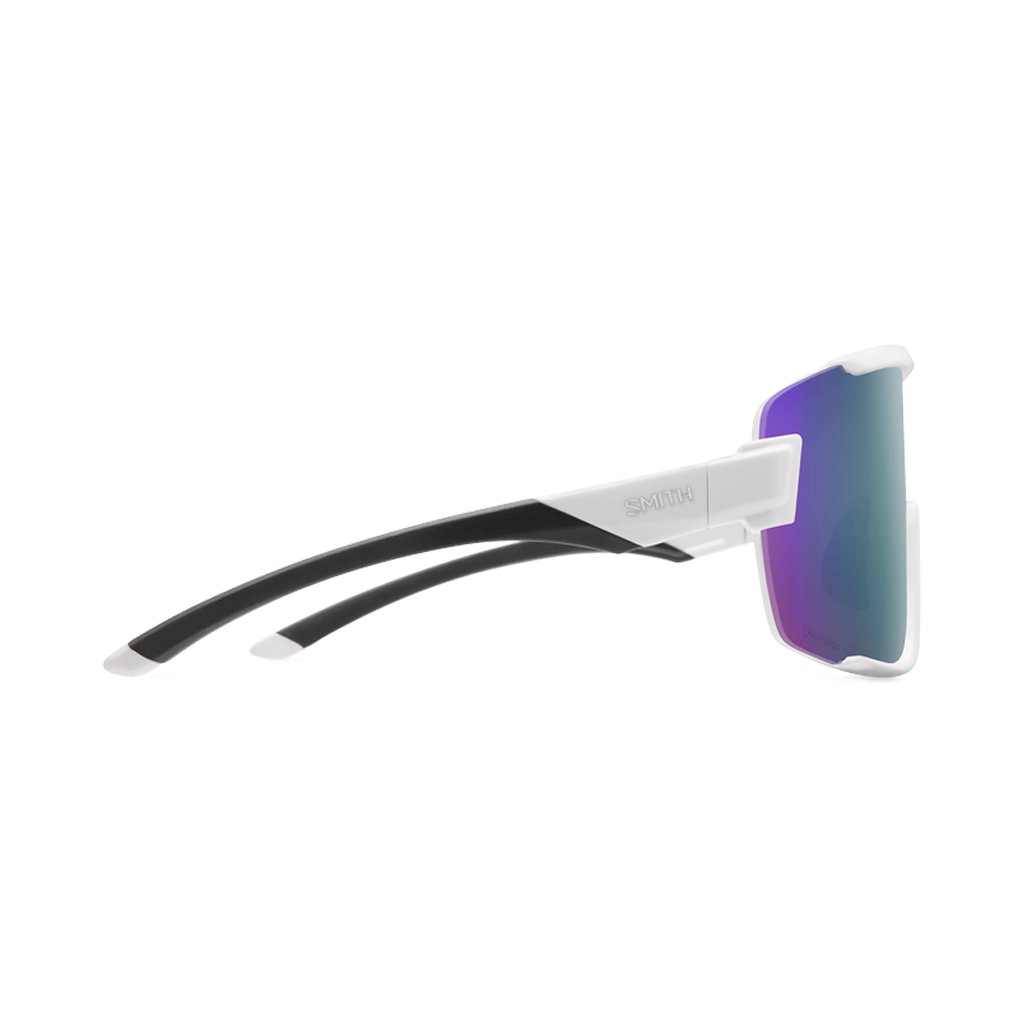 Sunglasses Smith Wildcat White - ChromaPop Violet Mirror / Clear - Genetik Sport