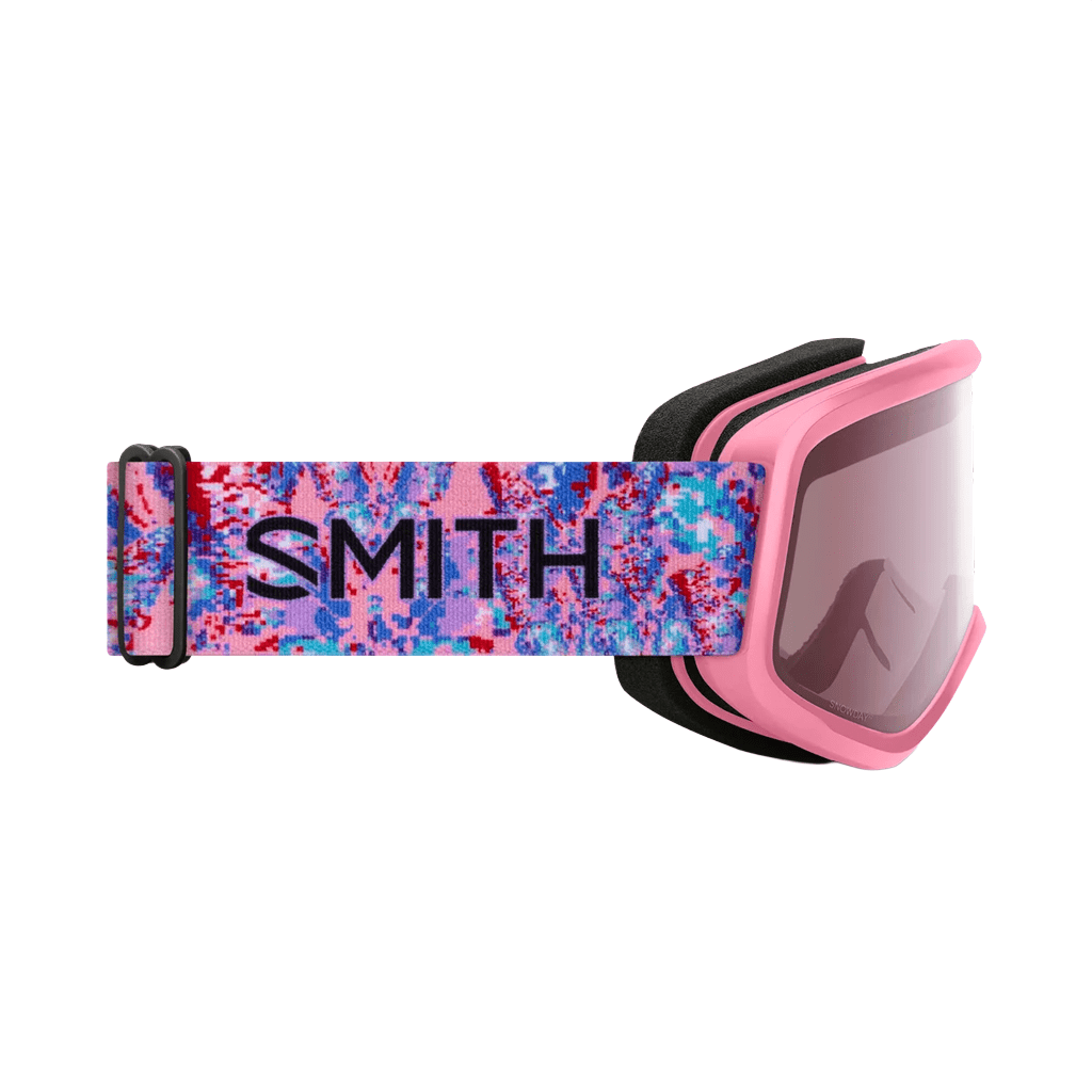 Youth Goggles Smith Snowday Bright Pink LoFi Butterfly - Ignitor Mirror - Genetik Sport