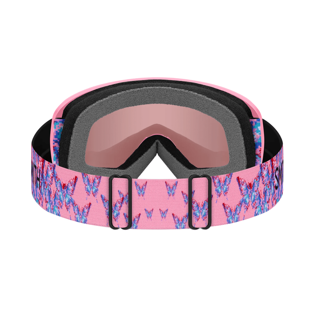 Youth Goggles Smith Snowday Bright Pink LoFi Butterfly - Ignitor Mirror - Genetik Sport