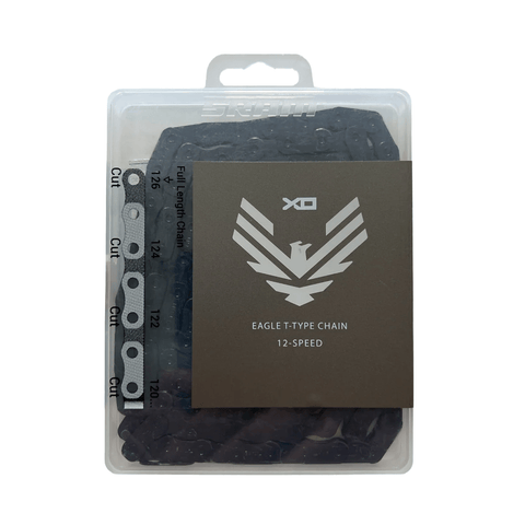 Chain SRAM X0 Eagle T - Type Flattop 12sp 126 Links - Black - Genetik Sport