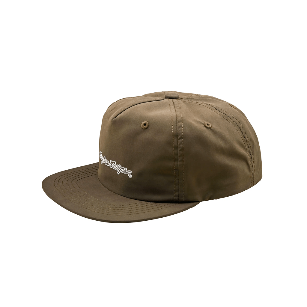 Cap Troy Lee Designs Unstructured Snapback Signature - Olive Canvas - Genetik Sport