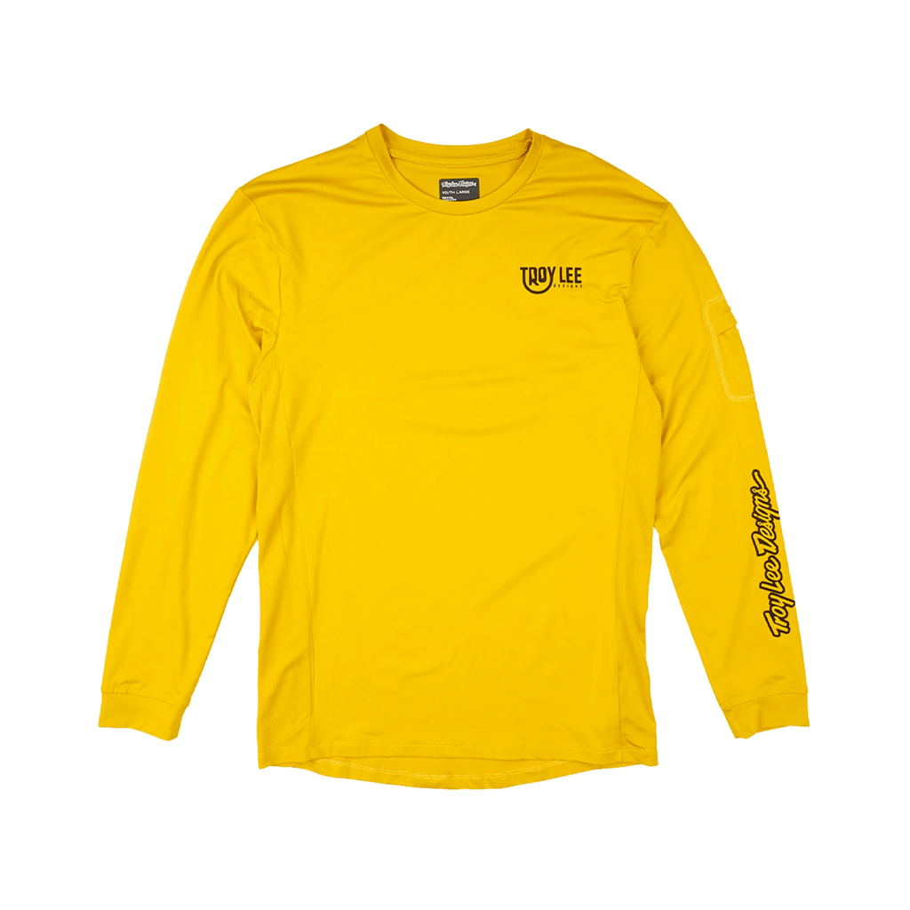 Jersey Troy Lee Designs Youth Ruckus Ride LS Eyez - Safron - Genetik Sport