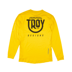 Jersey Troy Lee Designs Youth Ruckus Ride LS Eyez - Safron - Genetik Sport
