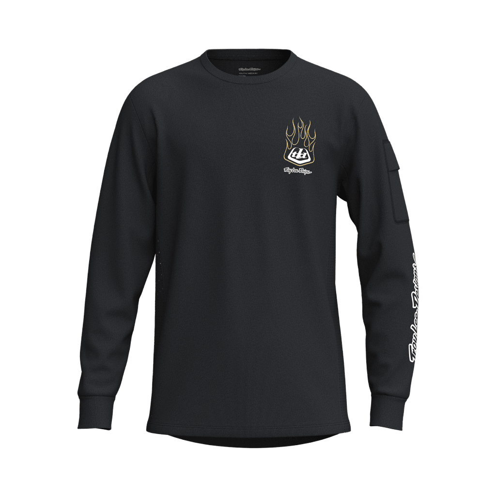 Jersey Troy Lee Designs Youth Ruckus Ride LS Pressed - Carbon - Genetik Sport
