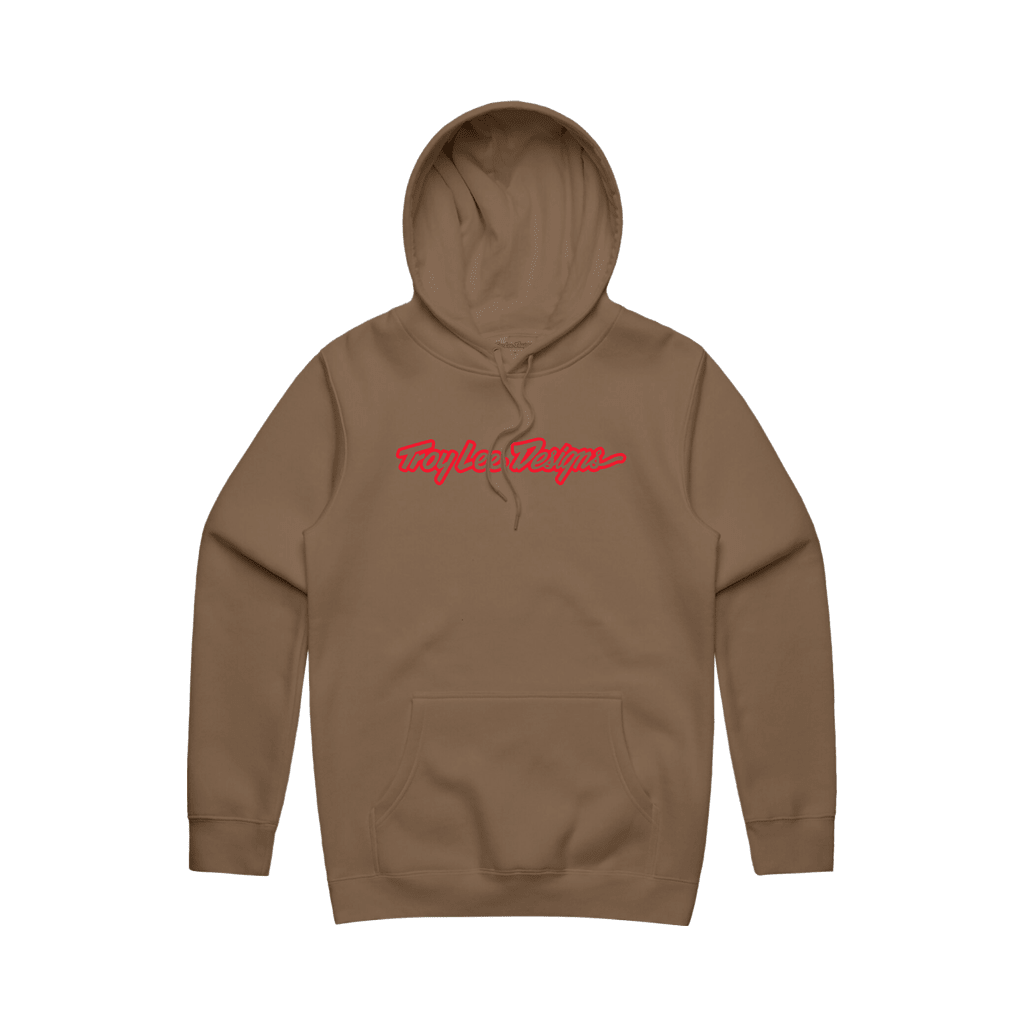 Pullover Hoodie Troy Lee Designs Mens Signature - Sienna - Genetik Sport