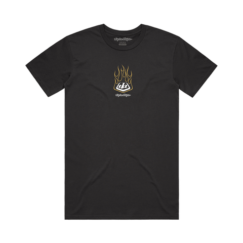 T-Shirt Troy Lee Designs Mens Flame2 - Black - Genetik Sport