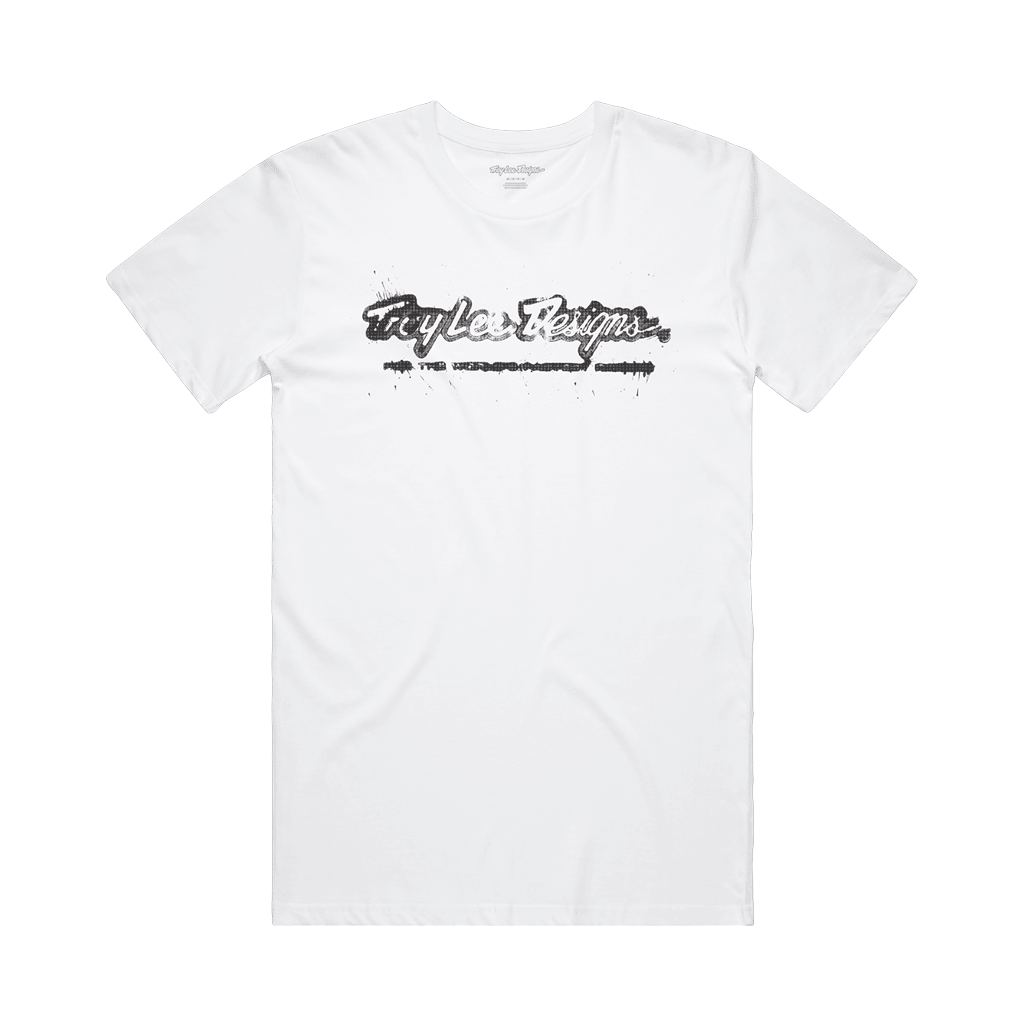 T-Shirt Troy Lee Designs Mens Repeat - White - Genetik Sport
