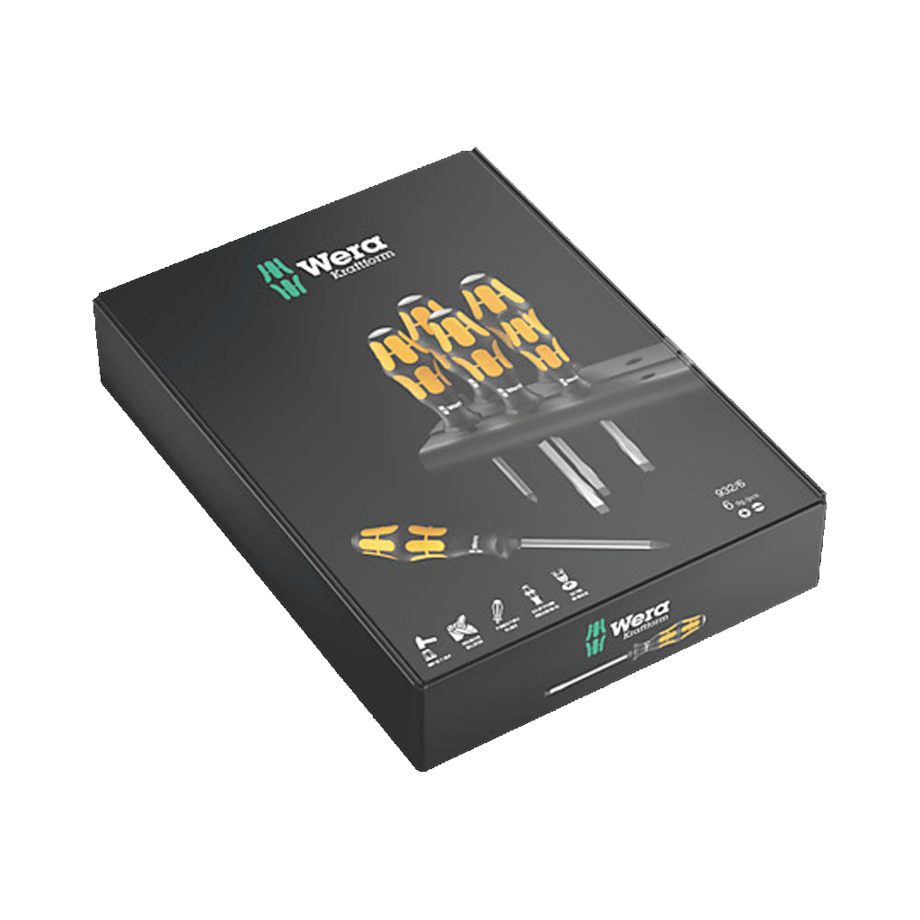 Screwdriver Set Wera Kraftform Chiseldriver - 6 Pieces - Genetik Sport