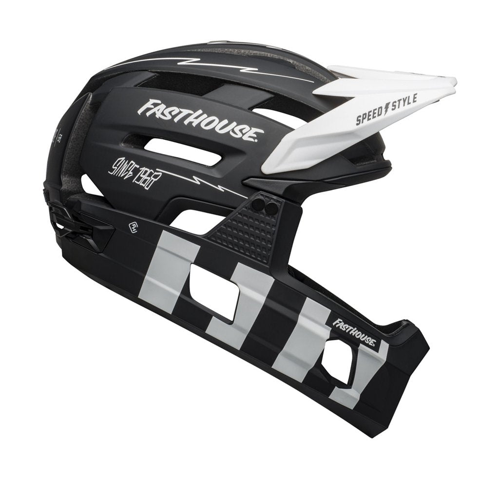 Casque Bell Super Air R MIPS Noir/Blanc Fasthouse - Genetik Sport