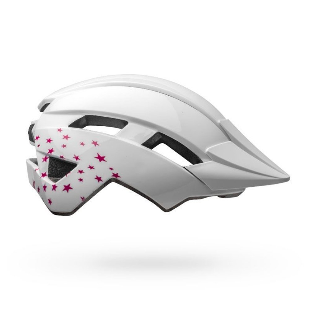 HELMET BELL JUNIOR SIDETRACK II WHITE STARS - Genetik Sport