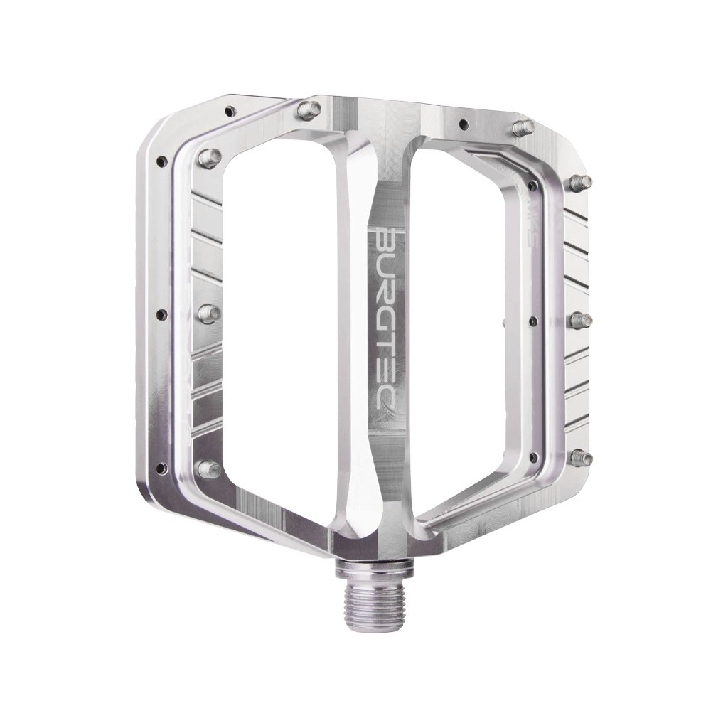 Pédales Burgtec Penthouse MK5 Flat Rhodium Silver - Genetik Sport