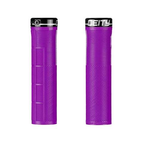 Poignées Deity KnucleDuster 132 mm Mauve - Genetik Sport