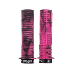 Poignées DMR Deathgrip Flanged Thin Rose Marbré - Genetik Sport
