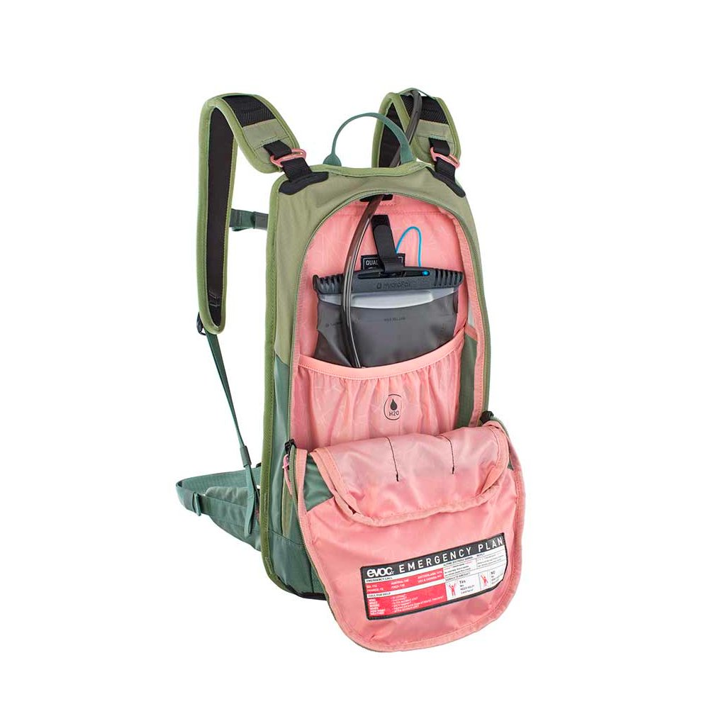 Hydration Pack Evoc Stage 6 With Bladder 2L Light Olive / Olive - Genetik Sport