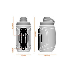 Bottle Fidlock 450ml W/ Bike Base Black - Genetik Sport