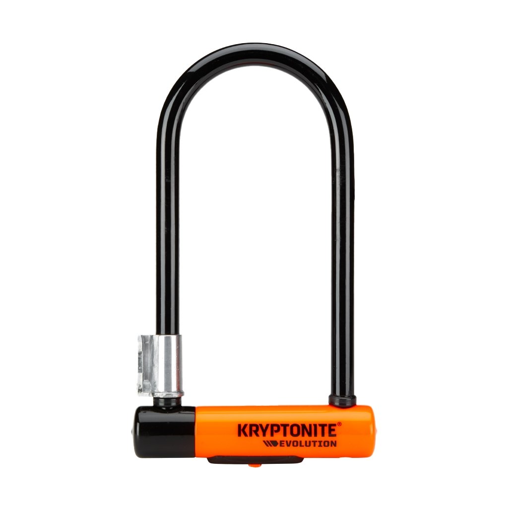 Cadenas en U Kryptonite Evolution STD 4 x 9 po Noir/Orange - Genetik Sport