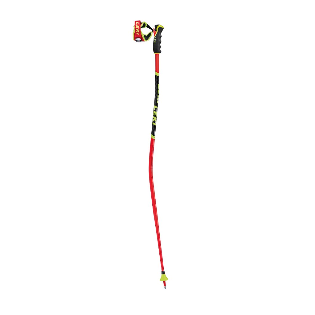 SKI POLES LEKI WCR TBS GS 3D BRIGHT RED/NEON YELLOW - Genetik Sport