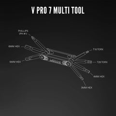 MULTI-TOOLS LEZYNE V PRO 7 BLACK - Genetik Sport