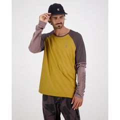 Jersey Mons Royale Mens Tarn Merino Shift Wind LS - Cumin Dust - Genetik Sport