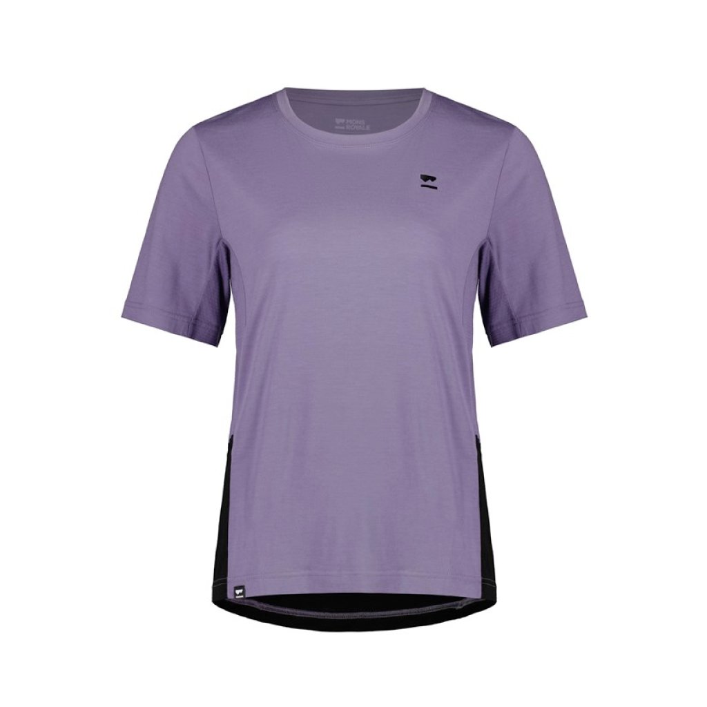 Jersey Mons Royale SS Womens Tarn Merino Shift Thistle Black - Genetik Sport
