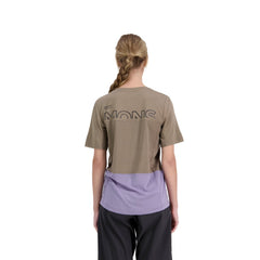 Jersey Mons Royale SS Womens Tarn Merino Shift Walnut Thistle - Genetik Sport