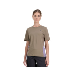 Jersey Mons Royale SS Womens Tarn Merino Shift Walnut Thistle - Genetik Sport