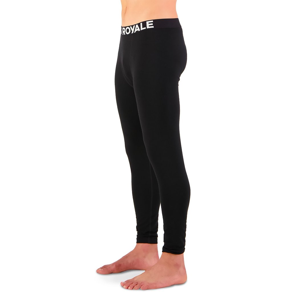 LEGGING MONS ROYALE MEN'S CASCADE MERINO FLEX 200 BLACK - Genetik Sport