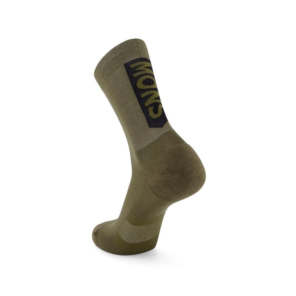 Socks Mons Royale Atlas Crew Vert Ridge - Dark Olive - Genetik Sport