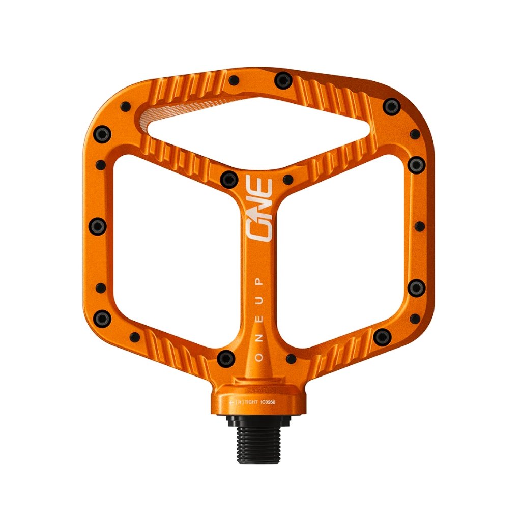 PEDALS ONE UP COMPONENTS ALUMINIUM ORANGE - Genetik Sport