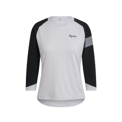 Jersey Rapha Women's Trail 3/4 Light Grey/Black - Genetik Sport
