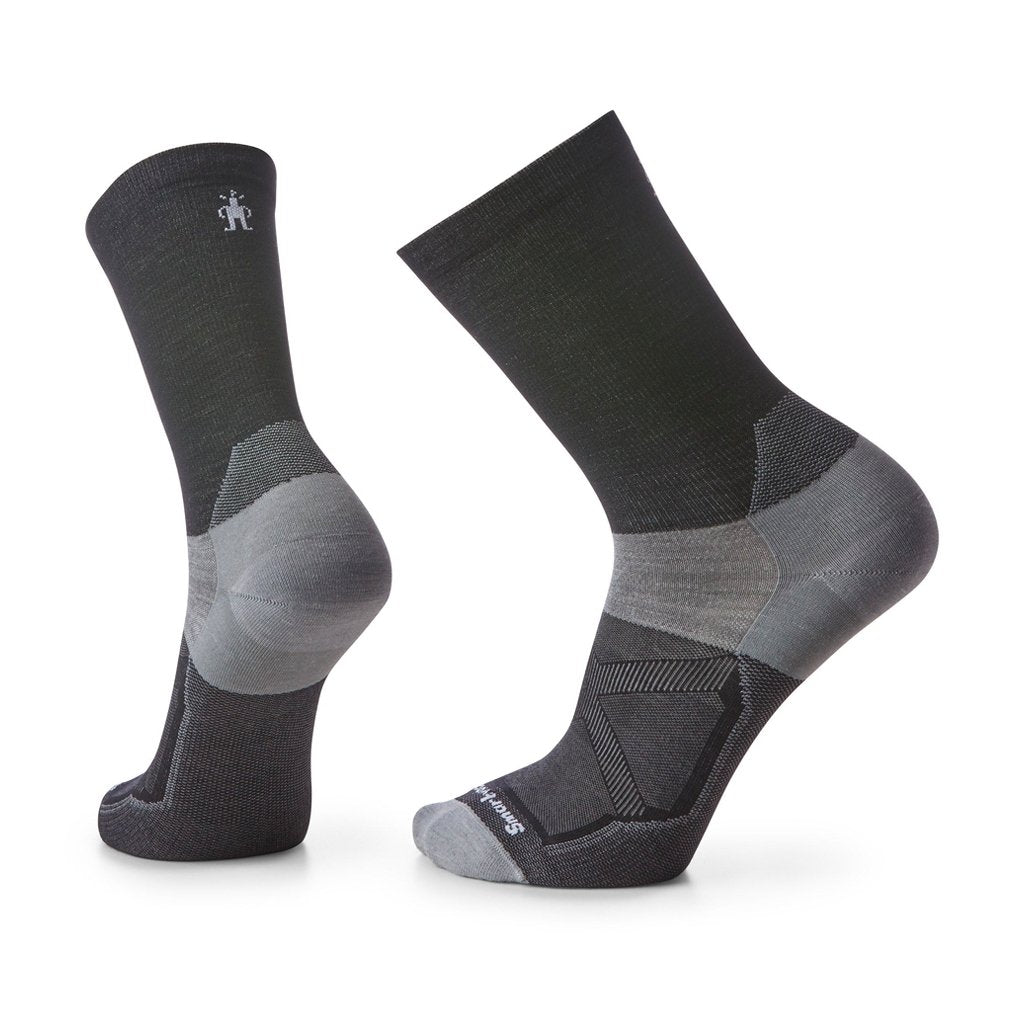 Bas Smartwool Bike Zero Cushion crew Noir - Genetik Sport