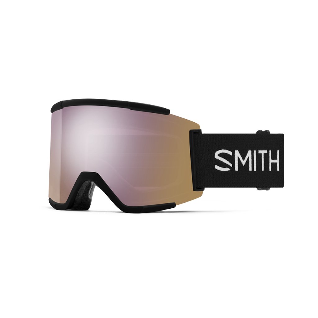 Goggles Smith Squad XL Black ChromaPop Everyday - Rose Gold Mirror - Genetik Sport