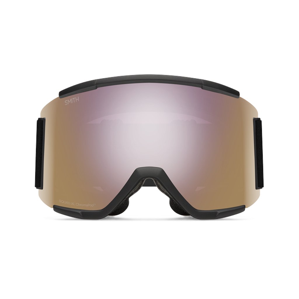 Goggles Smith Squad XL Black ChromaPop Everyday - Rose Gold Mirror - Genetik Sport